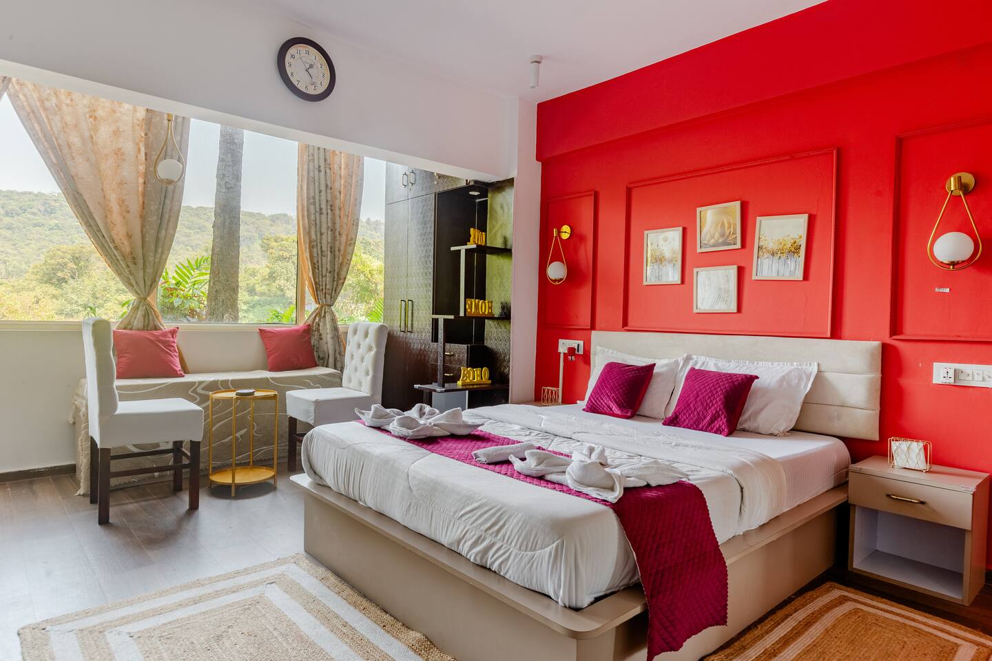 Bedroom seating area